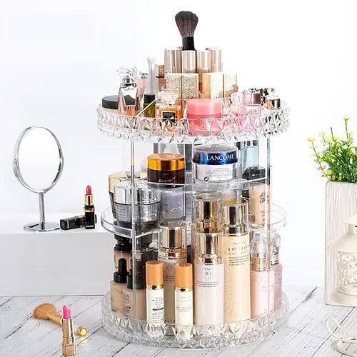 cosmetic organizer diamond 360 rotation