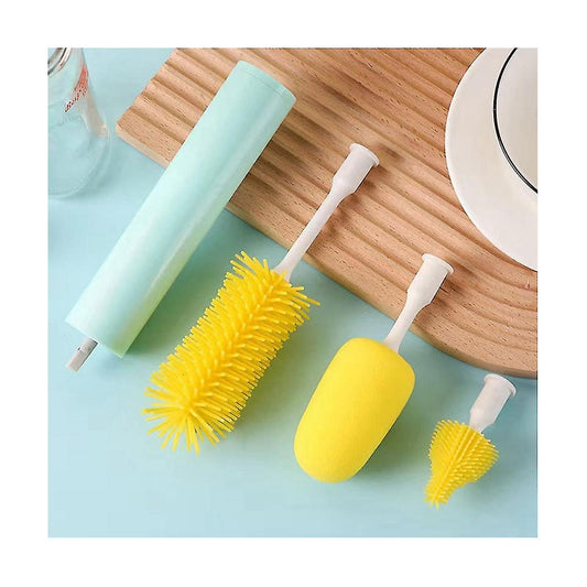 Electric Cleaning Brush For Kitchen Handheld Cup Brush Cleaner With Sponge Head Multifunctional Cleaning Gadgets Home