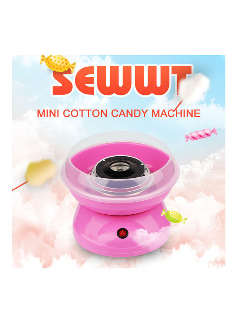 Automatic Mini Diy Cotton Candy Maker Pink 26x13x26cm