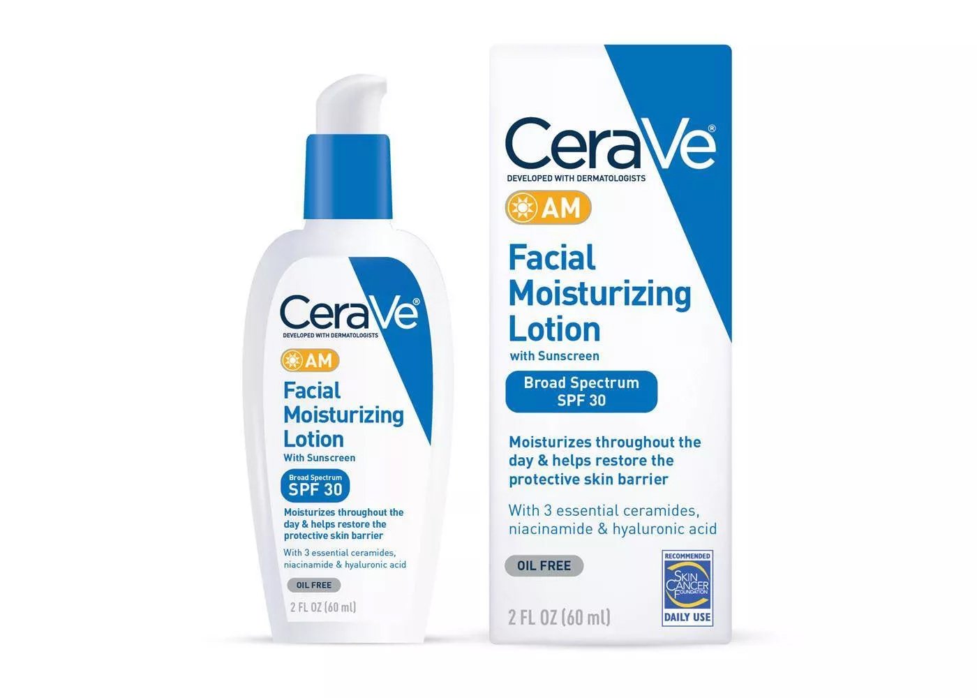 CERAVE AM FACIAL MOISTURIZING LOTION WITH SUNSCREEN SPF30 2OZ