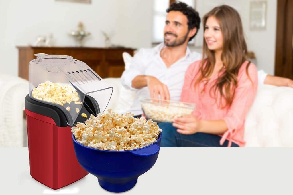 Hot Air Popper Electric Popcorn Maker Machine