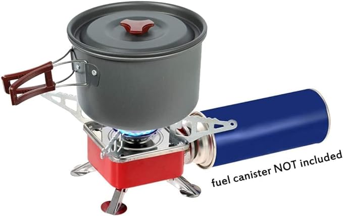 Portable Camping Gas Stove - Lightweight Backpack Butane Burner