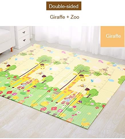 Non Slip BAby mat Portable baby playmat foldable XPE Baby Crawling Mat Thickening Environmental Protection Rug Playmat Double Surface Baby Carpet -180 * 200CM The design may vary