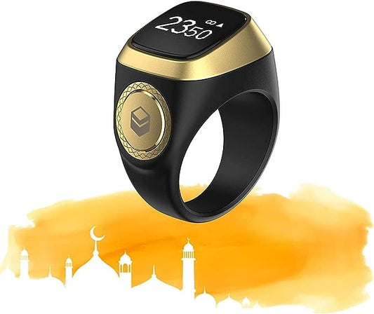 Waterproof Smart Tasbih Zikr Ring, Prayer timing reminder