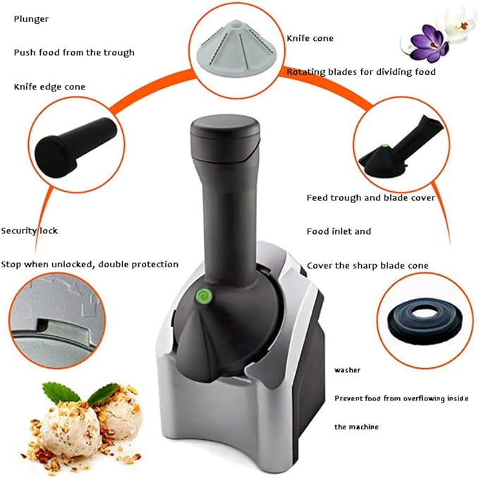 Ice Cream Maker Machine Portable, Dessert Maker for Home,