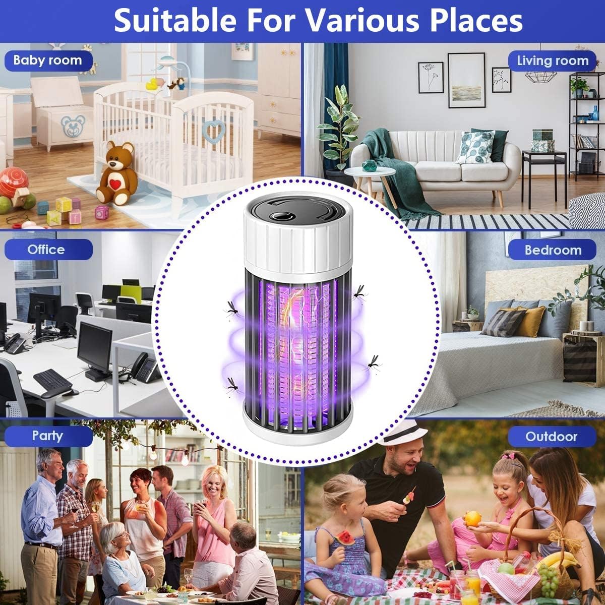 Mosquito Killer Lamp Portable USB Electric Mosquito Control