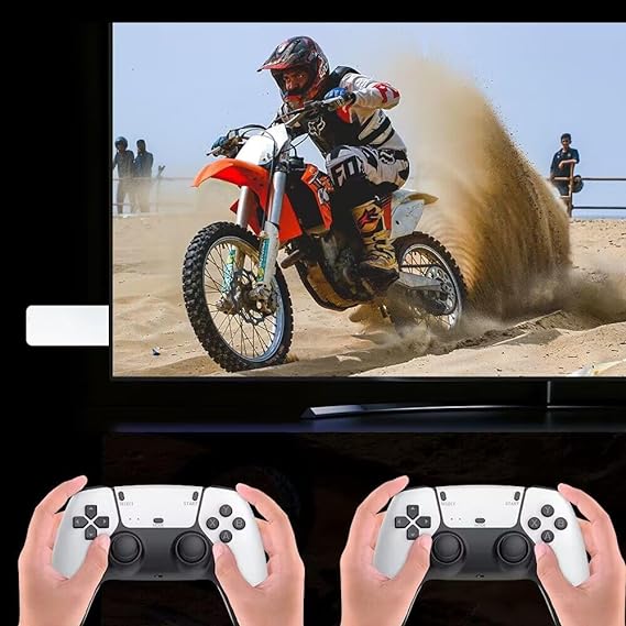 Portable M15 2.4G TV Video Game Console 2.4G Double Wireless Controller Gaming Stick 4K 20000 games 64GB Retro games For PS1/GBA