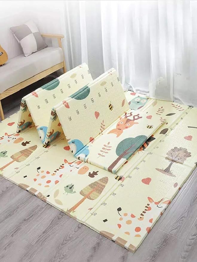 Non Slip BAby mat Portable baby playmat foldable XPE Baby Crawling Mat Thickening Environmental Protection Rug Playmat Double Surface Baby Carpet -180 * 200CM The design may vary