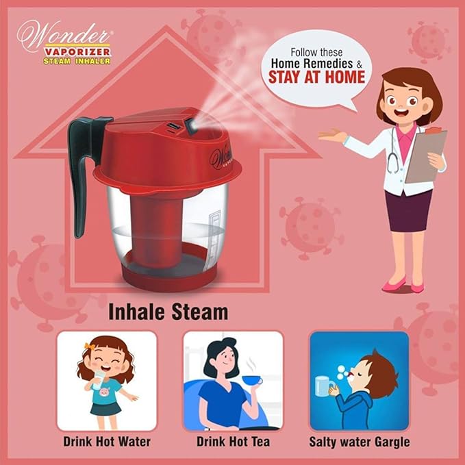 Wonder Steam Inhaler Sauna Regular Vaporizer With 3 PIN Plug