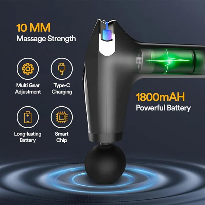 Massager Gun Pro Deep Tissue Therapy Pain Relief