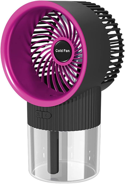 Portable Electric Fan Rechargeable Cooler Spray Humidifier