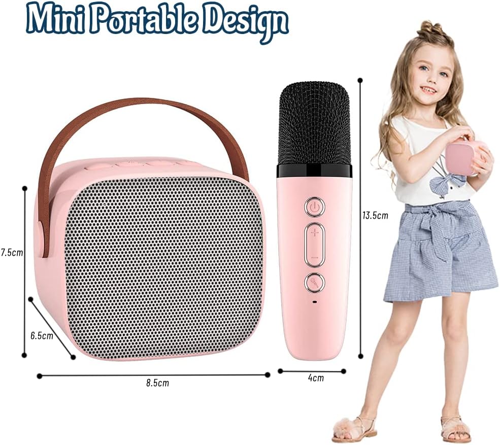 Portable Bluetooth Speaker with Wireless Microphone