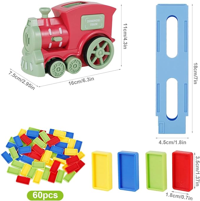 Electric Domino Train Set (Red)