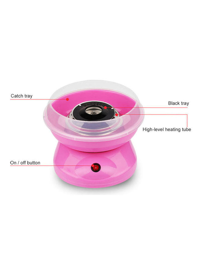 Automatic Mini Diy Cotton Candy Maker Pink 26x13x26cm