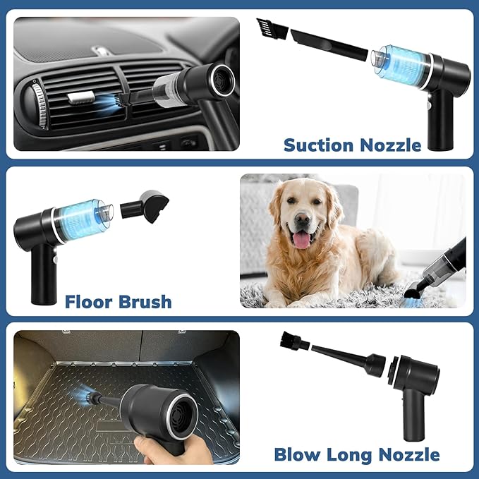 2 in 1  Handheld Car Vacuum Cleaner