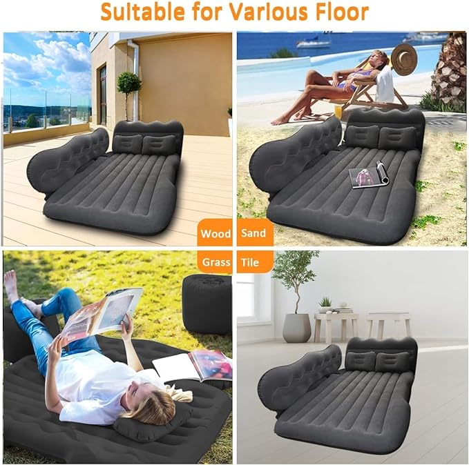 Car Air Mattress Travel Inflatable Back Seat