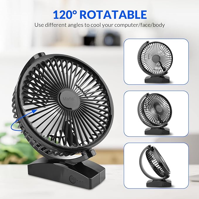 Mini Desktop Fan, Small USB Silent Fan