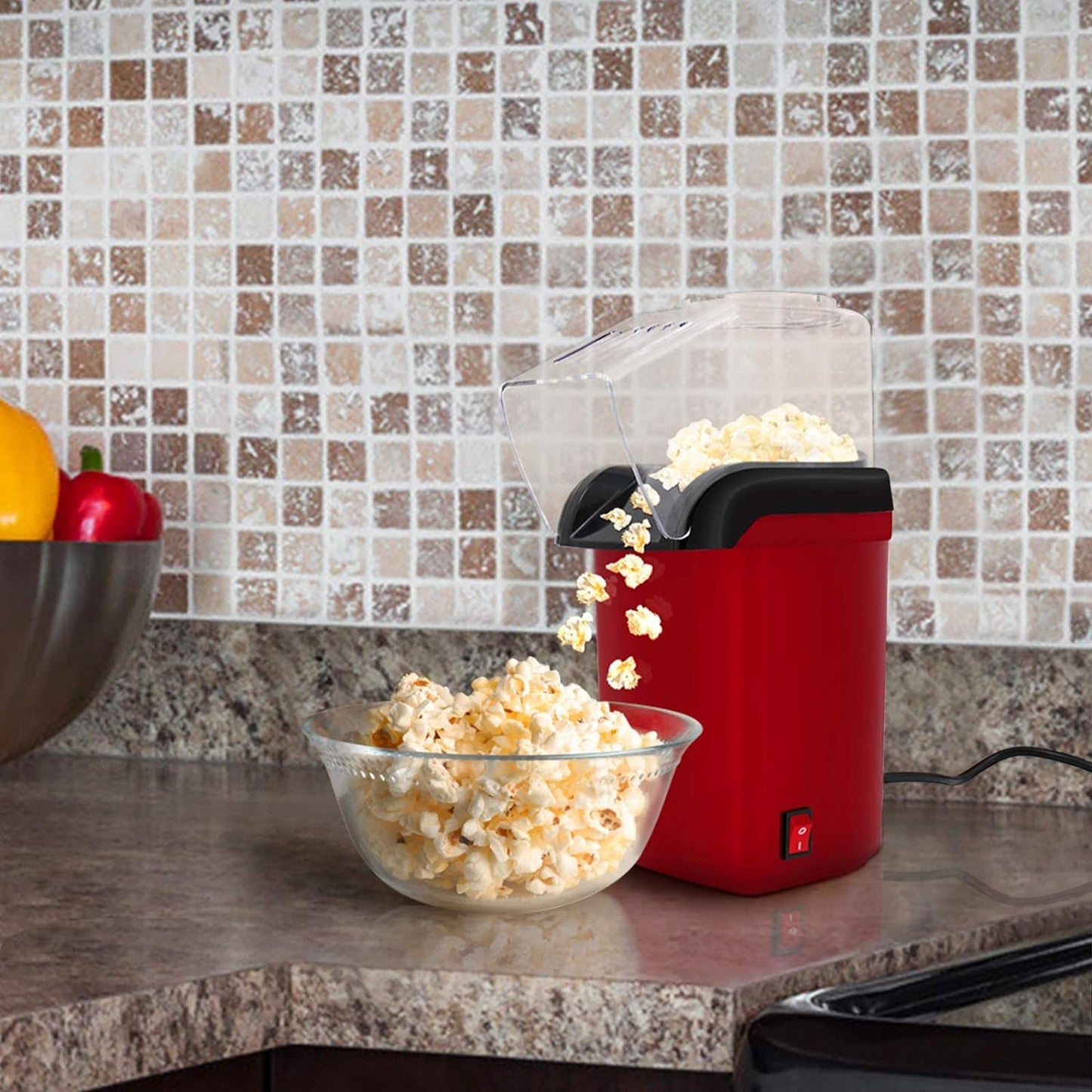 Hot Air Popper Electric Popcorn Maker Machine