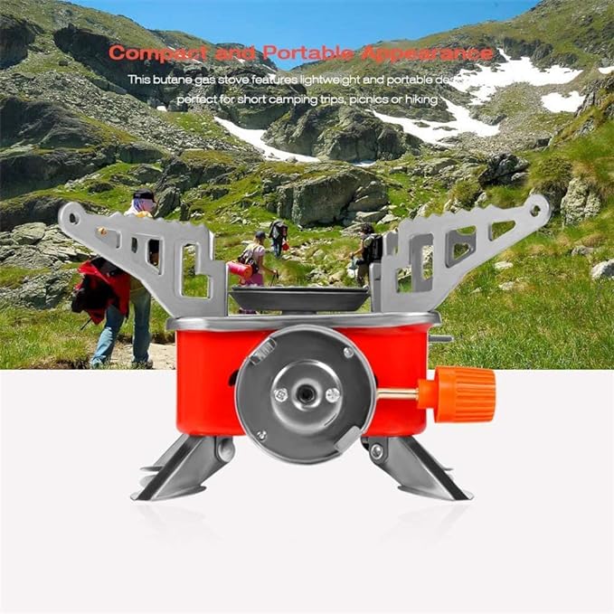 Portable Camping Gas Stove - Lightweight Backpack Butane Burner