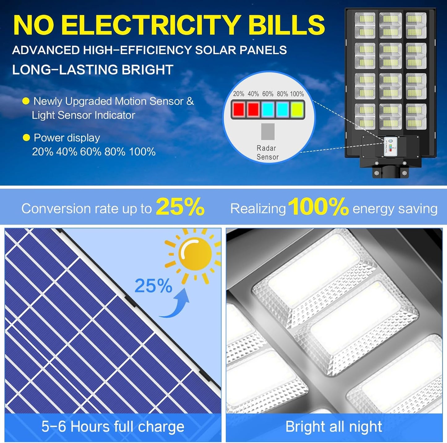 solar induction street lamp