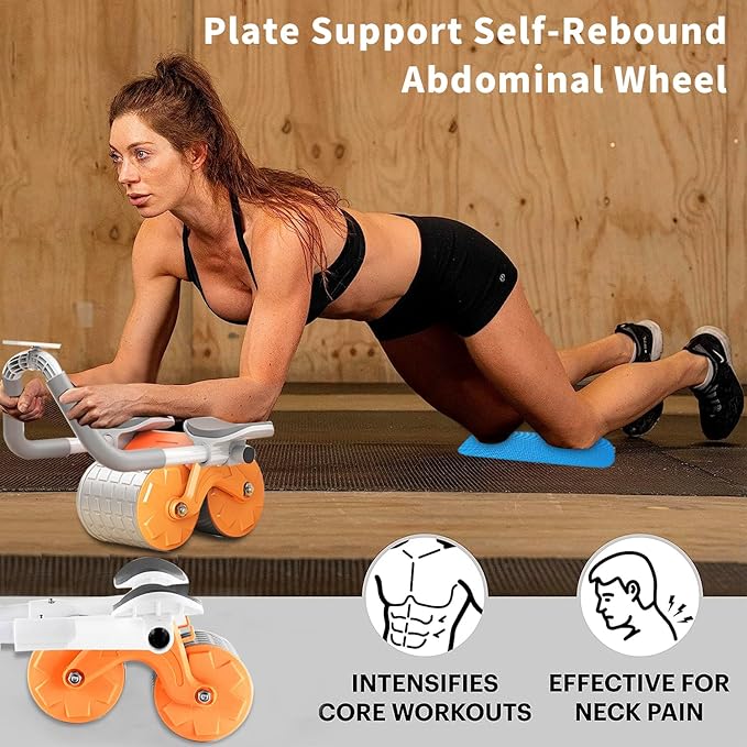 Automatic Rebound Ab Abdominal Exercise Roller Wheel