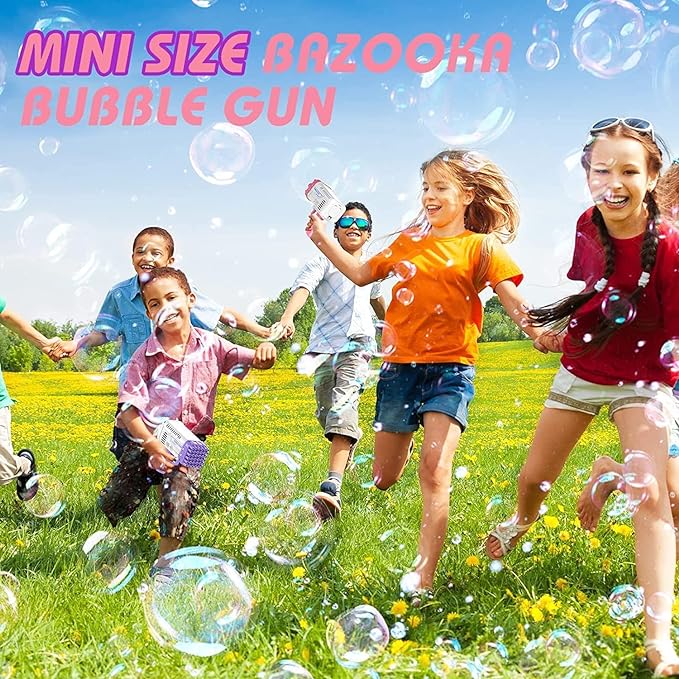 36 Holes Bazooka Bubble Gun for Age 3+ Girls Boys & Adults