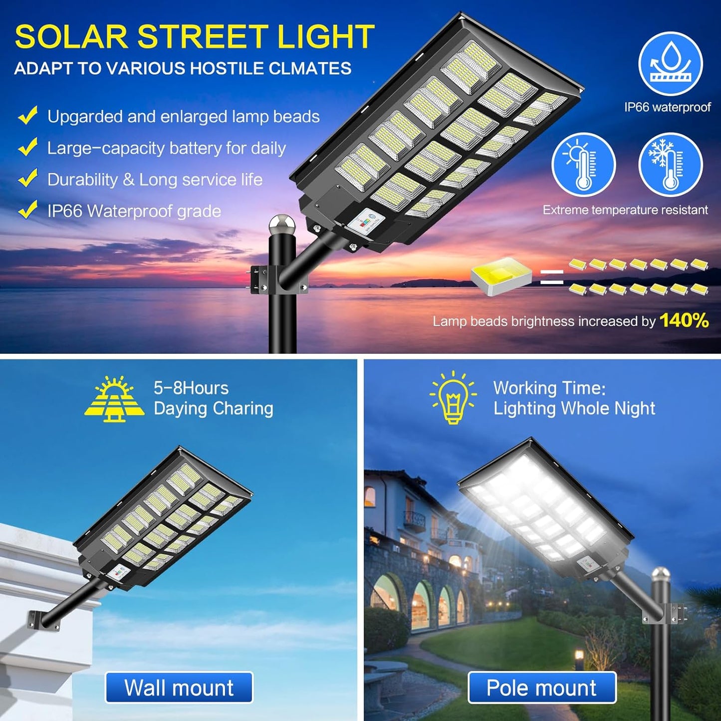 solar induction street lamp