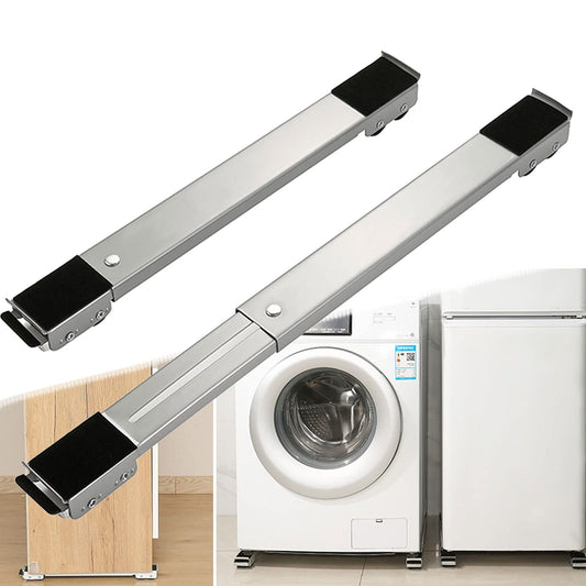 Washing Machine Stand with Wheels Adjustable Roller Base Mobile Roller Refrigerator Base Moving Cart for Dryer Fridge Furniture