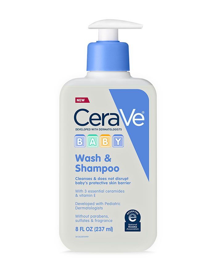 CERAVE BABY WASH AND SHAMPOO FOR TEAR-FREE BABY BATH TIME