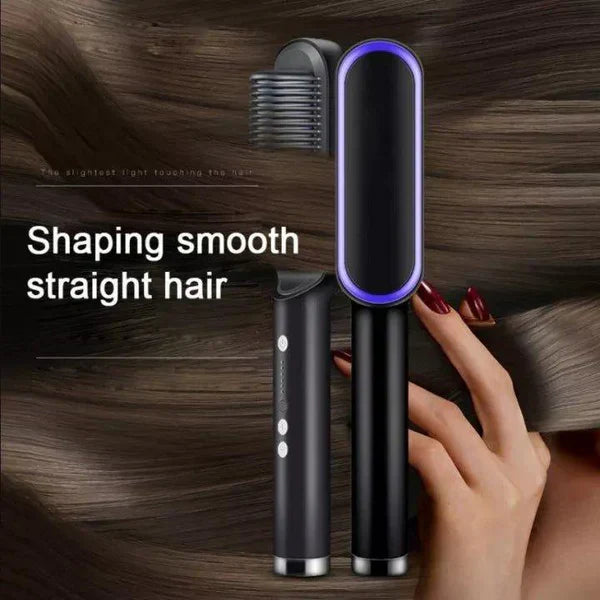 Hair Straightener Comb 2-in-1 Hair Straight & Curly Styling Tool - MN-8833