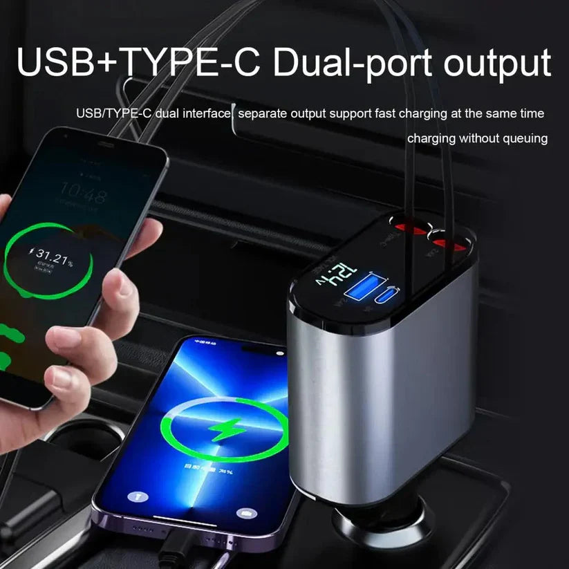 4-IN-1 FAST CAR CHARGER