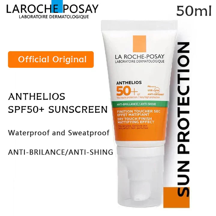 Laa Roche-Posay Anthelios Clear Skin Dry Sunscreen SPF 50+, Oil Free Anti Shine For Very High Protection, 50ml