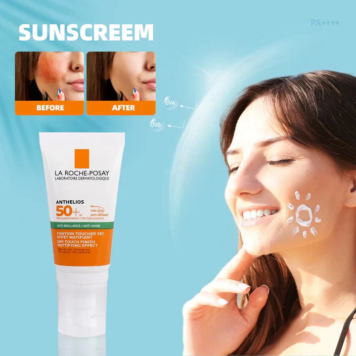 Laa Roche-Posay Anthelios Clear Skin Dry Sunscreen SPF 50+, Oil Free Anti Shine For Very High Protection, 50ml