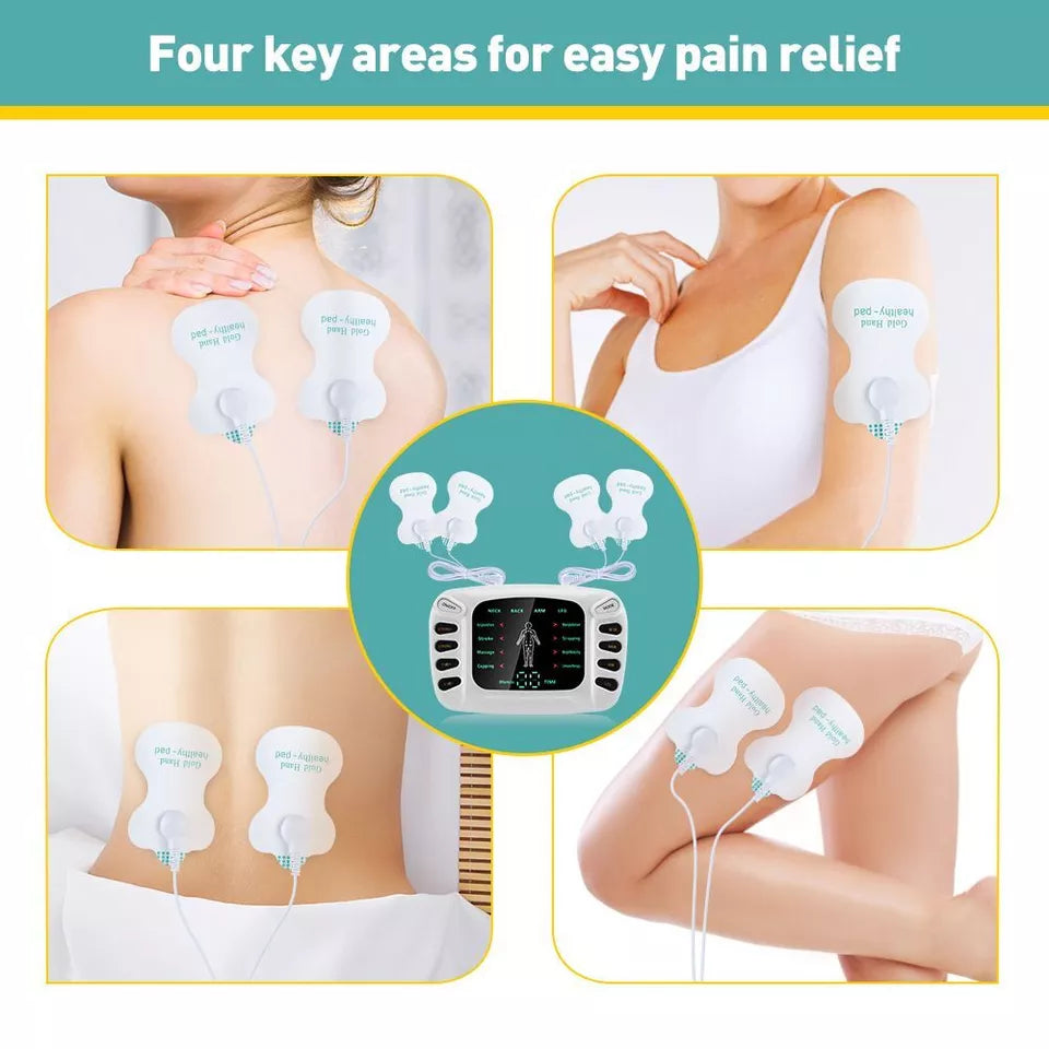 Electric Body Massager Durable Adjustable Shoulder Neck Stimulator Therapy Pads