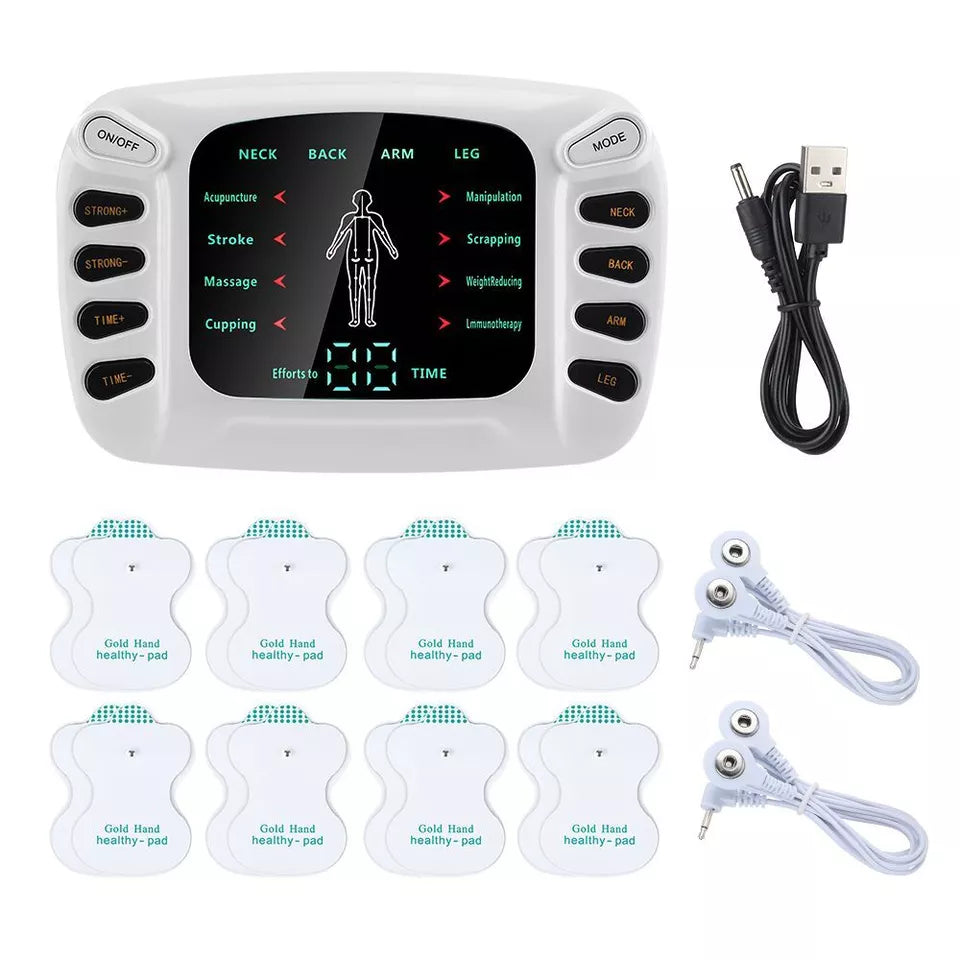 Electric Body Massager Durable Adjustable Shoulder Neck Stimulator Therapy Pads